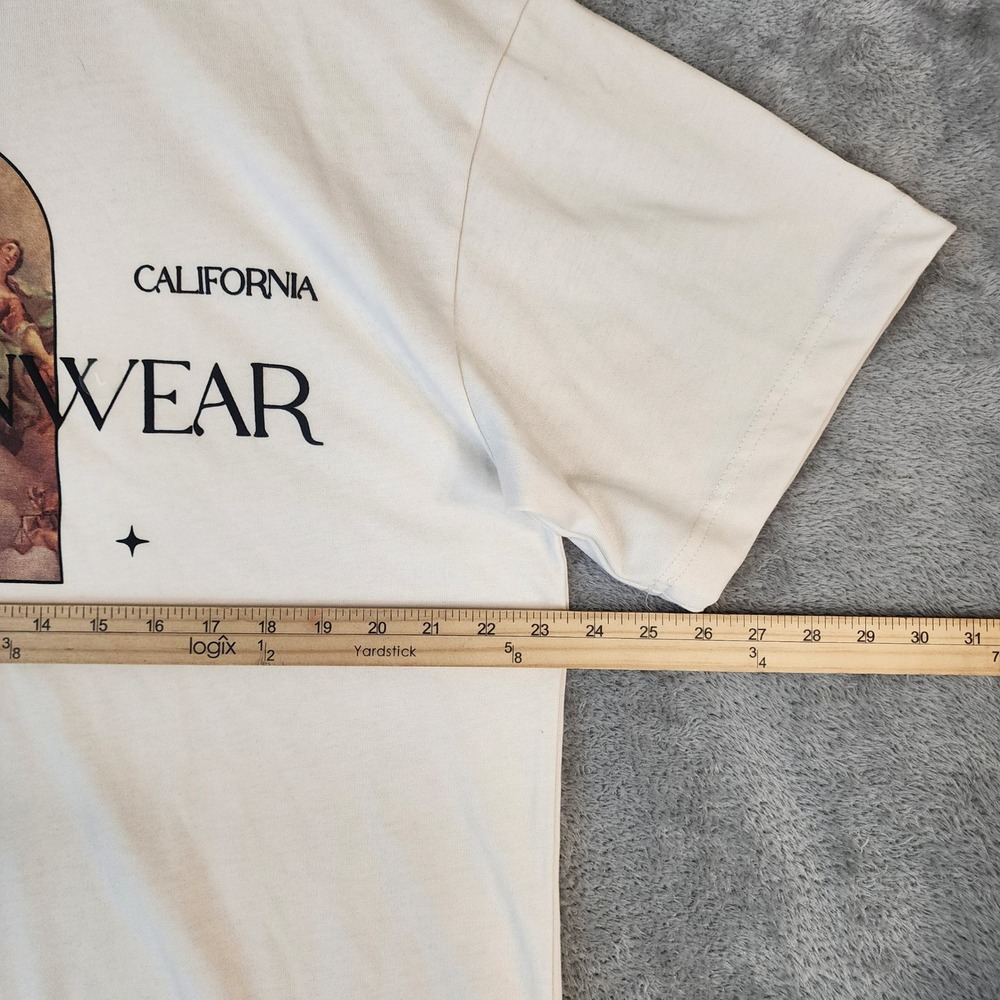 PacSun T Shirt Mens Large Cream Graphic Art Program Renaissance Los Angeles 1980 - Picture 4 of 9